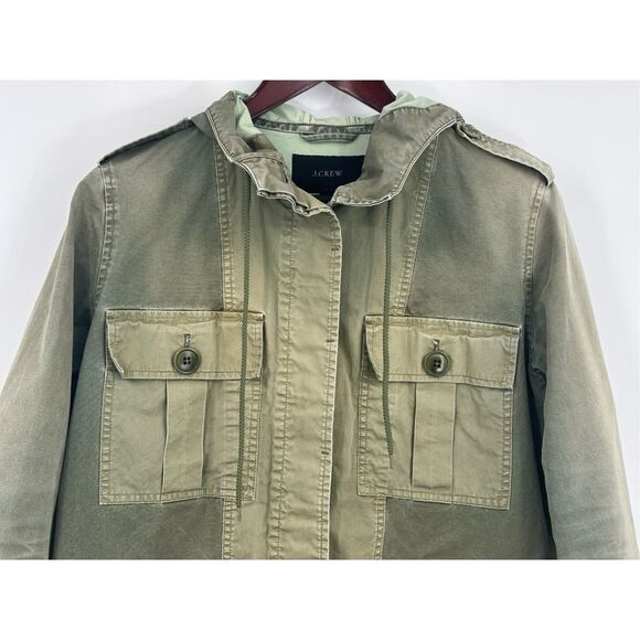 J Crew size S green military style jacket - Picture 3 of 16